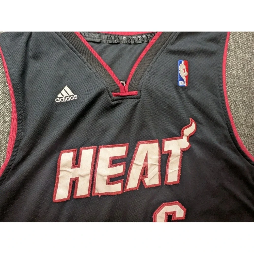 #6 LeBron James Miami Heat‎ Adidas NBA Basketball Jersey Youth XXL Basketball